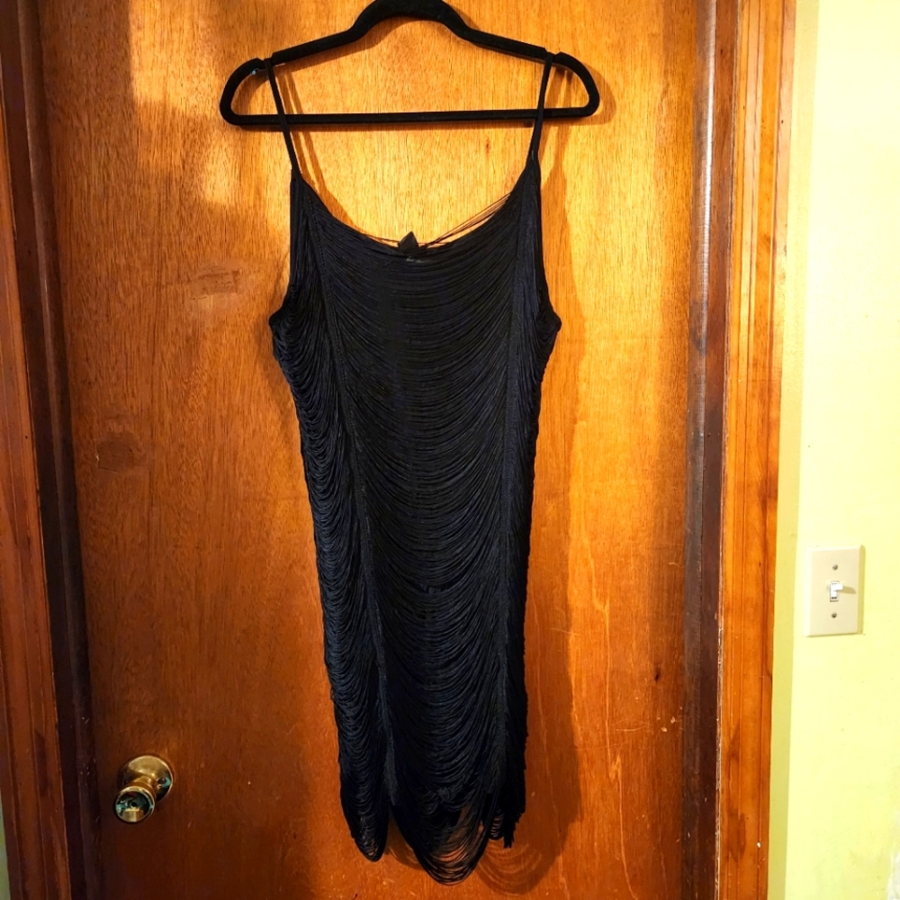 Elegant Black Sleeveless Dress By H&M. Flapper Style Dance / Party Dress.